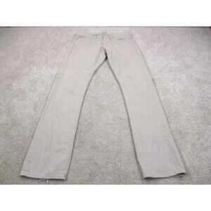 Ralph Lauren Polo Jeans Men 33 Slim Straight Leg Brown Beige Tan Denim 33x34 *